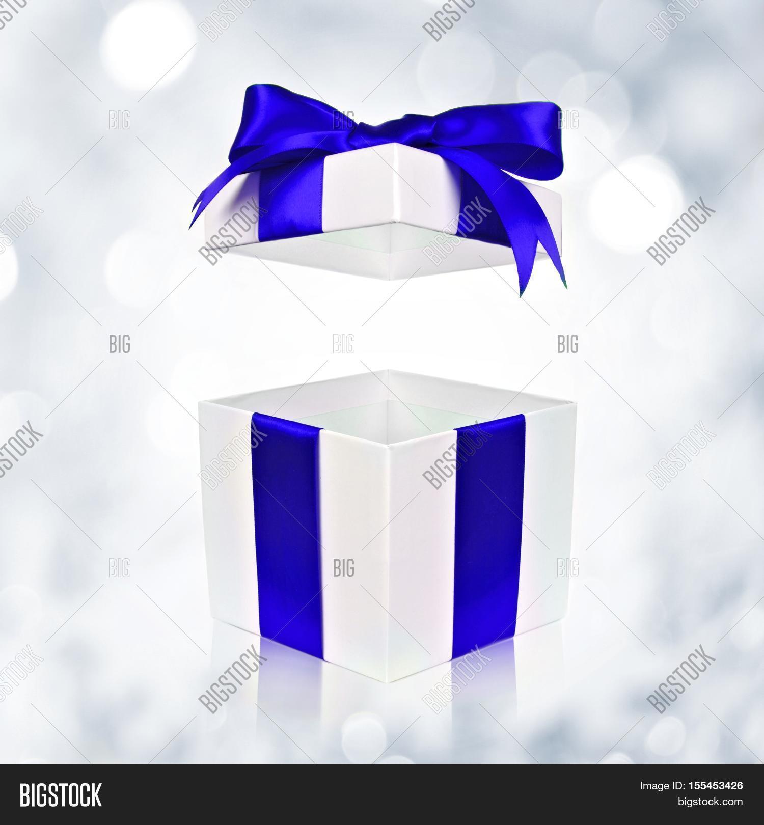Opened White Gift Box Image Photo Free Trial Bigstock
