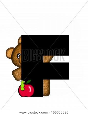 Alphabet Teddy F