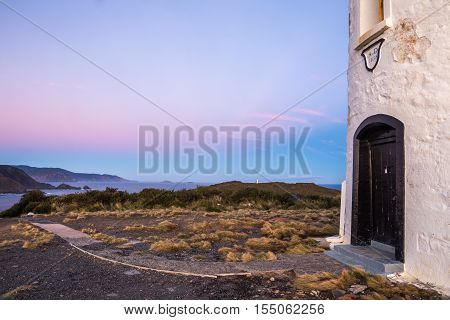 Cape Bruny Lighthouse and its view over the South coast of Bruny Island, Tasmania