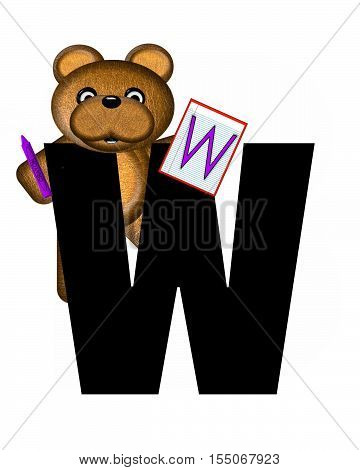 Alphabet Teddy Homework W