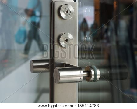 Glass fittings for frameless glass facades and walls.