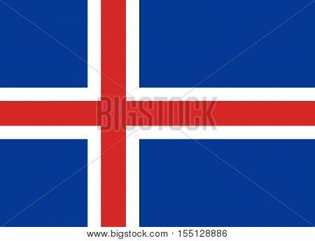 Official vector flag of Iceland . Republic of Iceland .
