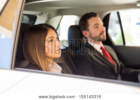 Traveling By Car On A Business Trip