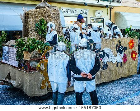 Hdr Carnival Celebrations In Loano