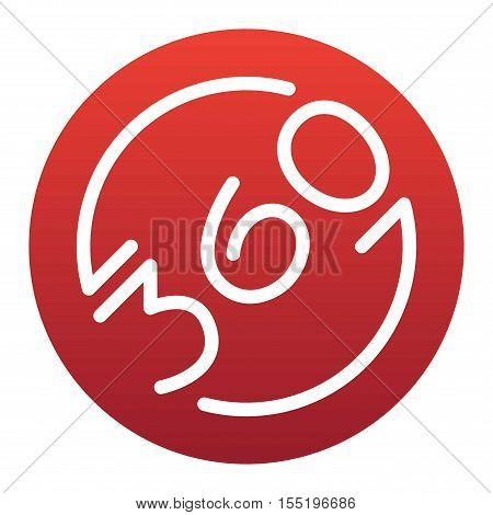 UI interface reload circle button element. Vector internet reload arrows button isolated. Website circle re-load round button sign.