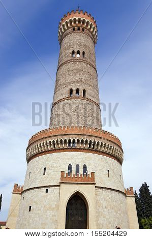 Tower of San Martino della Battaglia near the Garda Lake in neo-gothic style of the year 1878 - Celebration of the Italian Risorgimento
