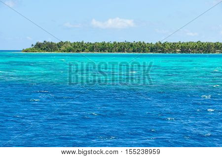 The Turqoise Water Near Nacula Island In Fiji