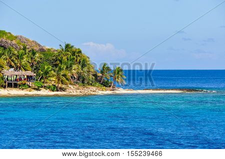 Sandy Beach On Waya Lailai Island In Fiji