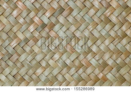 traditional thai style pattern nature background of brown handicraft weave texture bamboo surface for furniture materia