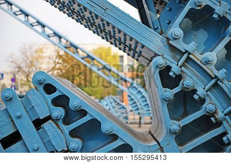 River Odra, Bridge in Wroclaw Poland, Eastern Europe