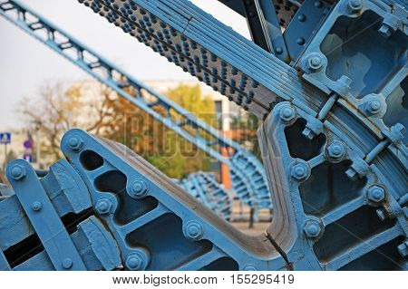 River Odra, Bridge in Wroclaw Poland, Eastern Europe