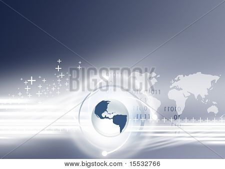 Illustrazione a tema intorno a un futuro positivo globale.