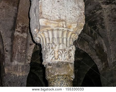 Hdr Santa Maria Assunta Cathedral Crypt In Sutri