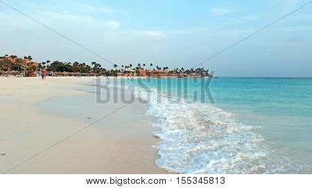 Druif beach at Aruba island in the Caribbean sea