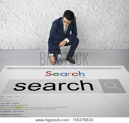 Search Engine Optimization Research Information Technology Concept