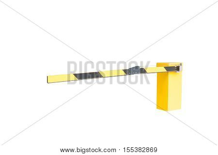 Automatic Barrier On A White Background