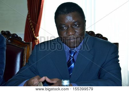 Belgrade, Serbia. September 12 2016. Chaloka Beyani United Nations Special Rapporteur on the situation of human rights of internally displaced persons