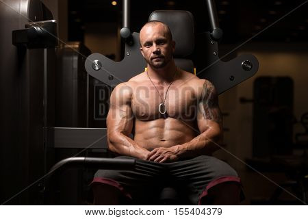 Bodybuilder Resting