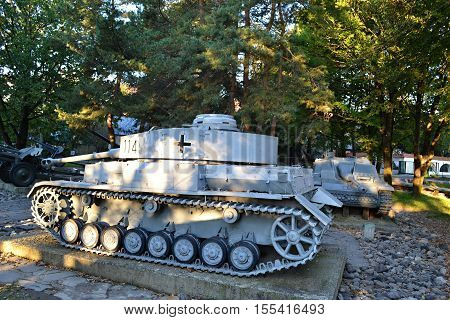 panzer/Slovakia Banska Bystrica 28 september 2014 Military sentimentu Memorial of World War 2