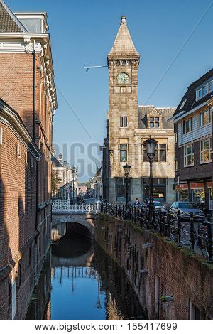 Utrecht Netherlands - October 23 2016: The Ottone church along the Kromme Nieuwegracht in the historic center of the city of Utrecht