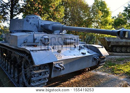 panzer/Slovakia Banska Bystrica 28 september 2014 Military sentimentu Memorial of World War 2