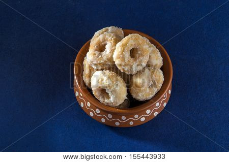 Indian Traditional Sweet Food Balushahi in Clay Pot