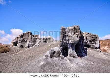 Landscape In Tropical Volcanic Canary Islands Spain