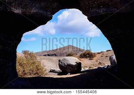 Landscape In Tropical Volcanic Canary Islands Spain