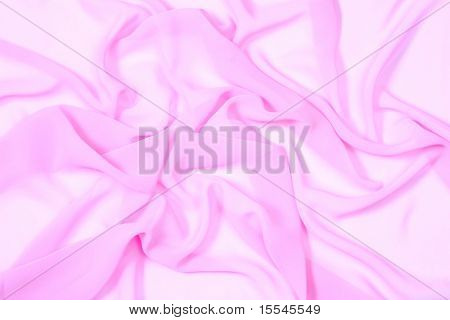 Hintergrund. Rosa satin Stoff mit Falten