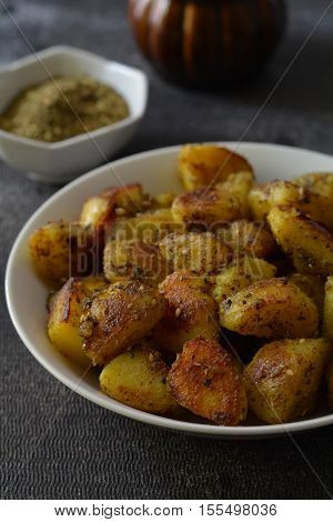 Zaatar roasted potato, from Middle eastern Arabic cuisine