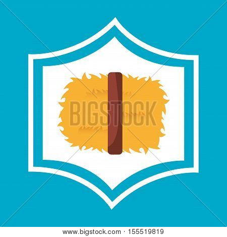 straw block isolated icon vector illustration design