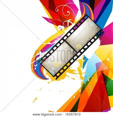 Foto reel abstracte kleurrijk ontwerp