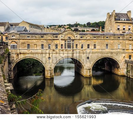 Hdr Pulteney Bridge In Bath