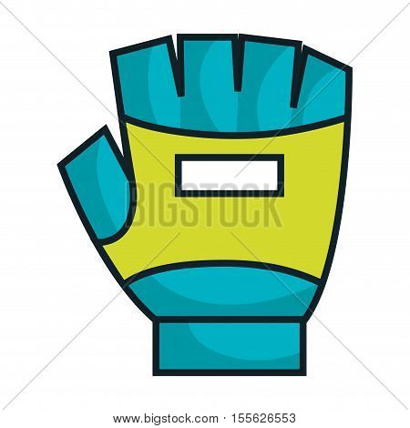 gym glove isolated icon vector illustration design
