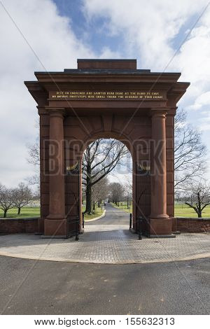 Washington D.C. USA - January 16 2016: Arlington National Cemetery