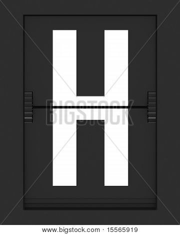 H carta de placa calendário mecânico