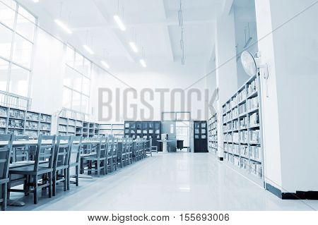The library holds a large number of books.