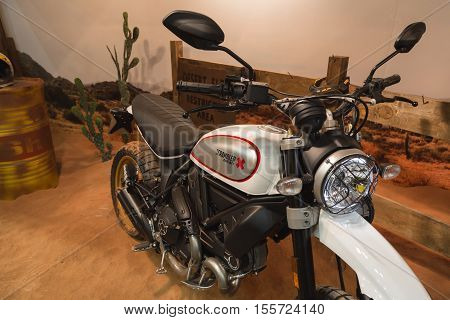 Ducati Motorbike On Display At Eicma 2016 In Milan, Itally