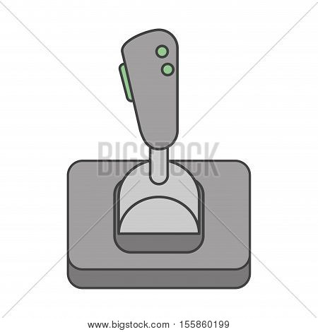 Videogame control icon. Game play leisure gaming and controller theme. Isolated design. Vector illustration