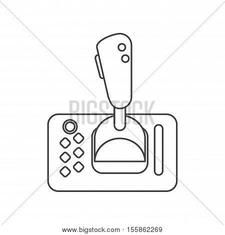 Videogame control icon. Game play leisure gaming and controller theme. Isolated design. Vector illustration