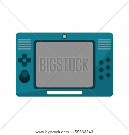 Videogame control icon. Game play leisure gaming and controller theme. Isolated design. Vector illustration