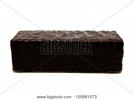 wafer chocolate bar isolated on white background