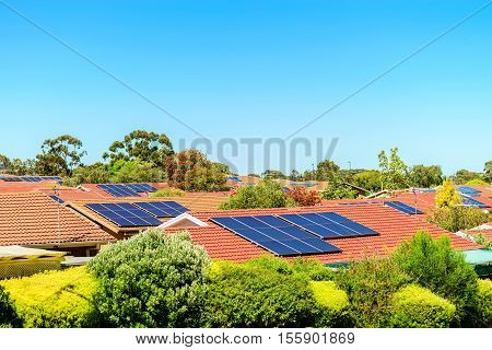 Solar panels installed on the roof in South Australia