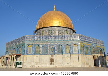 JERUSALEM ISRAEL 23 10 16: Temple Mount known as the the Noble Sanctuary of Jerusalem located in the Old City of Jerusalem, is one of the most important religious sites in the world.