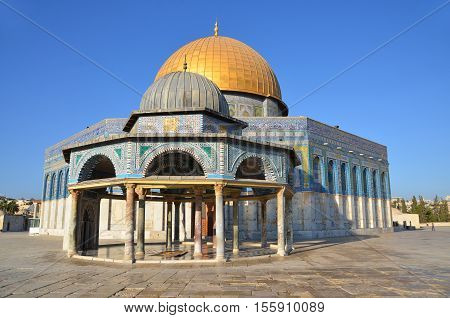JERUSALEM ISRAEL 23 10 16: Temple Mount known as the the Noble Sanctuary of Jerusalem located in the Old City of Jerusalem, is one of the most important religious sites in the world.
