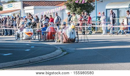 Drivers Pedal Car For A Traditional Race