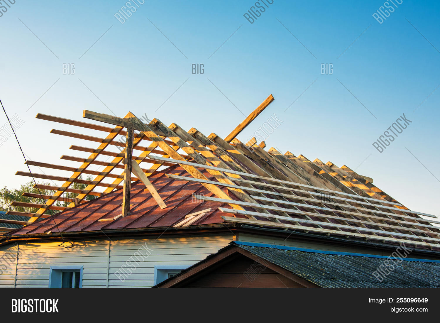 Wooden Roof Frame Image Photo Free Trial Stock Wooden Roof Frame Image Photo Free Trial Stock