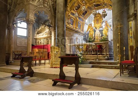 Split, Croatia, 19.06.2018 - Inside Of Cathedral Of Saint Domnius.