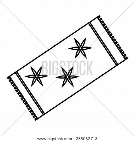 Towel Icon. Outline Illustration Of Towel Icon For Web