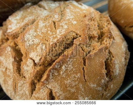 Fresh Baked Bread In Supermarket